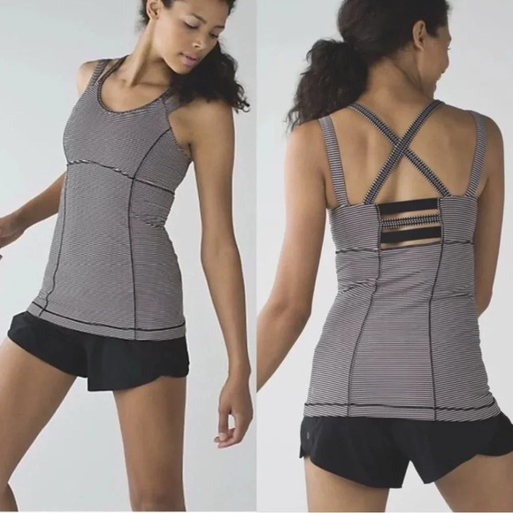 lululemon athletica Tops - Lululemon Happy Strap Tank Top striped